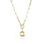 Fashion Letter Copper Gold Plated Necklace 1 Piece