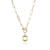 Fashion Letter Copper Gold Plated Necklace 1 Piece