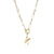 Fashion Letter Copper Gold Plated Necklace 1 Piece