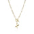 Fashion Letter Copper Gold Plated Necklace 1 Piece