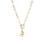 Fashion Letter Copper Gold Plated Necklace 1 Piece