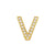 Fashion Letter Copper Gold Plated Zircon Necklace