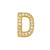 Fashion Letter Copper Gold Plated Zircon Necklace