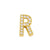 Fashion Letter Copper Gold Plated Zircon Necklace