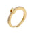 Fashion Letter Copper Plating Zircon Open Ring