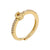 Fashion Letter Copper Plating Zircon Open Ring