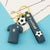 Fashion Letter Football Pvc Unisex Bag Pendant Keychain 1 Piece