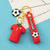 Fashion Letter Football Pvc Unisex Bag Pendant Keychain 1 Piece