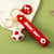 Fashion Letter Football Pvc Unisex Bag Pendant Keychain 1 Piece