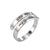 Fashion Letter Heart Shape Stainless Steel Open Ring 1 Piece