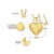 Fashion Letter Heart Shape Stainless Steel Plating Gold Plated Pendant Necklace