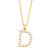 Fashion Letter Imitation Pearl Copper Plating Pendant Necklace 1 Piece