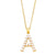 Fashion Letter Imitation Pearl Copper Plating Pendant Necklace 1 Piece