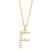 Fashion Letter Imitation Pearl Copper Plating Pendant Necklace 1 Piece