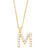 Fashion Letter Imitation Pearl Copper Plating Pendant Necklace 1 Piece