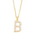 Fashion Letter Imitation Pearl Copper Plating Pendant Necklace 1 Piece