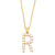 Fashion Letter Imitation Pearl Copper Plating Pendant Necklace 1 Piece