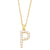 Fashion Letter Imitation Pearl Copper Plating Pendant Necklace 1 Piece