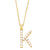 Fashion Letter Imitation Pearl Copper Plating Pendant Necklace 1 Piece