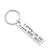 Fashion Letter Metal Titanium Steel Couple Bag Pendant Keychain