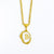 Fashion Letter Shell Copper Inlaid Shell Necklace 1 Piece