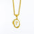 Fashion Letter Shell Copper Inlaid Shell Necklace 1 Piece