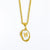 Fashion Letter Shell Copper Inlaid Shell Necklace 1 Piece