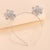 Fashion Letter Snowflake Alloy Inlay Rhinestones Hair Band 1 Piece