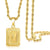 Fashion Letter Square Pendant Stainless Steel Necklace