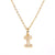 Fashion Letter Stainless Steel Diamond Necklace