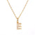 Fashion Letter Stainless Steel Diamond Necklace