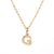 Fashion Letter Stainless Steel Diamond Necklace