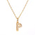 Fashion Letter Stainless Steel Diamond Necklace