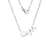 Fashion Letter Stainless Steel Necklace