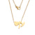 Fashion Letter Stainless Steel Necklace