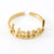 Fashion Letter Stainless Steel Open Ring 1 Piece