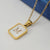 Fashion Letter Stainless Steel Pendant Necklace Gold Plated Shell Stainless Steel Necklaces