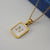 Fashion Letter Stainless Steel Pendant Necklace Gold Plated Shell Stainless Steel Necklaces