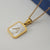 Fashion Letter Stainless Steel Pendant Necklace Gold Plated Shell Stainless Steel Necklaces