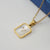 Fashion Letter Stainless Steel Pendant Necklace Gold Plated Shell Stainless Steel Necklaces