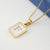 Fashion Letter Stainless Steel Pendant Necklace Gold Plated Shell Stainless Steel Necklaces