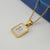 Fashion Letter Stainless Steel Pendant Necklace Gold Plated Shell Stainless Steel Necklaces