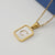 Fashion Letter Stainless Steel Pendant Necklace Gold Plated Shell Stainless Steel Necklaces