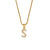 Fashion Letter Stainless Steel Pendant Necklace Plating Zircon Stainless Steel Necklaces