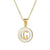 Fashion Letter Stainless Steel Pendant Necklace