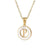 Fashion Letter Stainless Steel Pendant Necklace