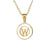 Fashion Letter Stainless Steel Pendant Necklace