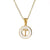 Fashion Letter Stainless Steel Pendant Necklace