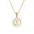 Fashion Letter Stainless Steel Pendant Necklace