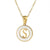 Fashion Letter Stainless Steel Pendant Necklace